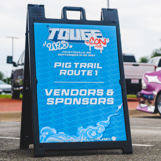 TougeCon A-Frame Sign